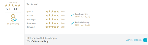Programmierung Webseite www.cliff.ch